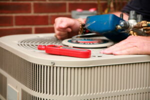 tools-on-outdoor-condenser-of-AC-system