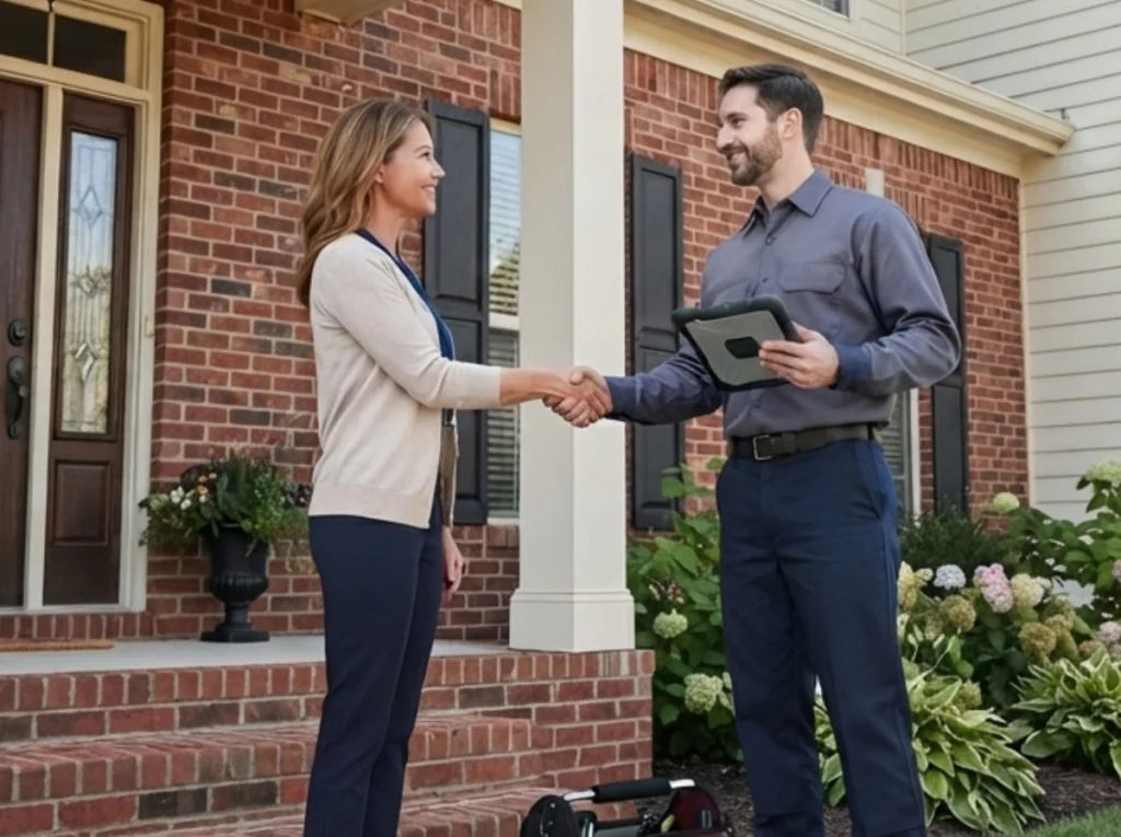 Huntington Beach homeowner reviewing preventative HVAC maintenance